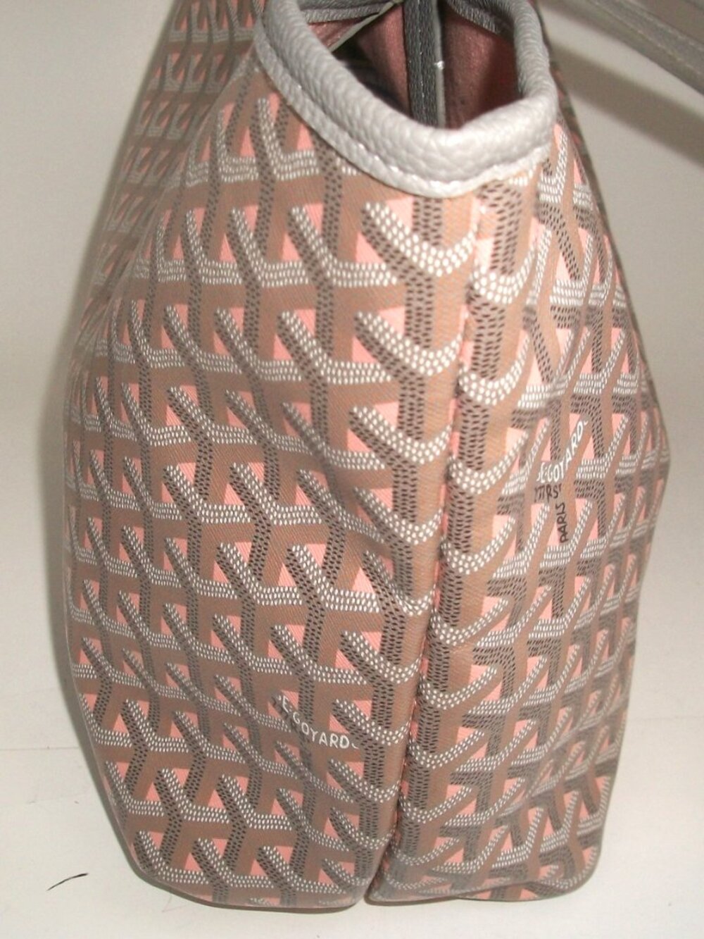 Tote in Style of Saint Louis PM (Gray, Coral Pink,Brown, Black) NOT GOYARD - Picture 3 of 16